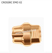 CROSSRC EMO X2 Parts Front and Rear Axle Upgrade Brass Metal Tie Rod Seat Shock Absorber Base-4
