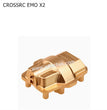 CROSSRC EMO X2 Parts Front and Rear Axle Upgrade Brass Metal Tie Rod Seat Shock Absorber Base