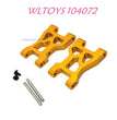 Upgrade part of WLTOYS 104072 Upgrade Parts Front Swing Arm 1/10 4WD 2.4Ghz 60km/h RC Car RTR gold