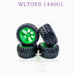 WLTOYS 144001 1/14 RC Car Upgrade parts Large Wheel green
