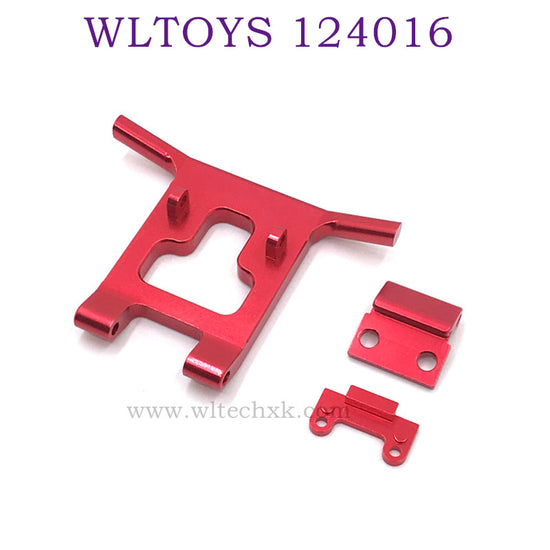 Upgrade parts of WLTOYS 124016 RC Car Front Protector red