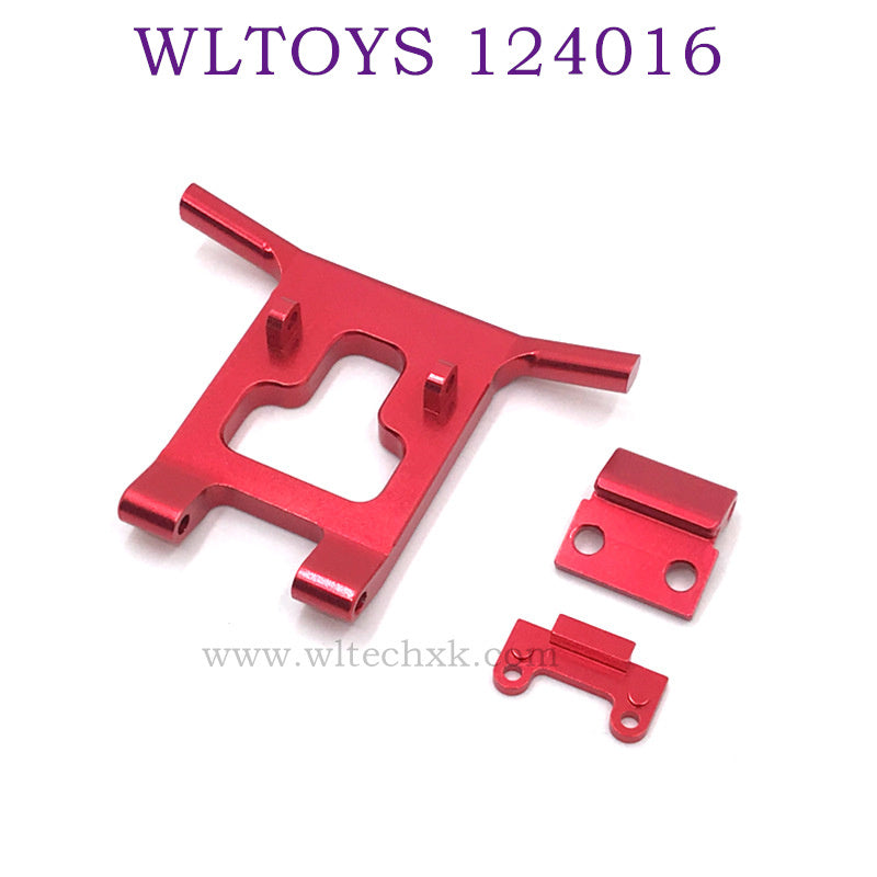 Upgrade parts of WLTOYS 124016 RC Car Front Protector red