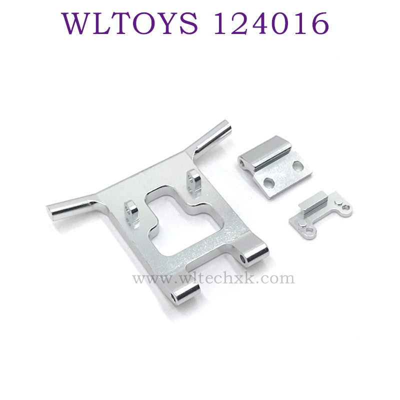 Upgrade parts of WLTOYS 124016 RC Car Front Protector silver