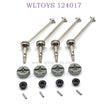 Upgrade Part of WLTOYS 124017 RC Car Front Bone Dog Shaft and Hex titanium