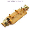 Upgrade Part of WLTOYS 124017 RC Car Bottom Body Kit gold