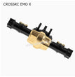 CROSSRC EMO X Parts Black Front Axle + Bridge Cover + Tie Rod Seat