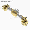 CROSSRC EMO X Parts Silver Rear Axle Housing Assembly