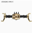 CROSSRC EMO X Parts Black Front Axle + Bridge Cover + Tie Rod Seat + C Seat