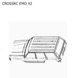 CROSSRC EMO X2 Parts Transparent Car Shell Parts Set CS-97401168-2