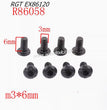 RGT EX86120 Upgrade Parts Dust Cover Screws 8 R86058 