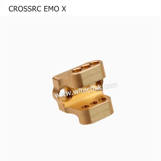 CROSSRC EMO X Parts Front and Rear Axle Upgrade Brass Metal Tie Rod Seat Shock Absorber Base-5