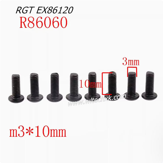 RGT EX86120 Upgrade Parts Gearbox Screws 8 R86060 