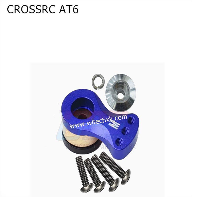 CROSSRC AT6 Parts Aluminum Alloy Adjustable Strength 25T Servo Arm (unloading design) M Type BLUE