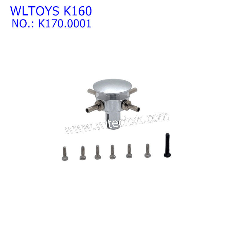WLTOYS K160 RC Helicopter Upgrade Parts Swivel Head Kit 6061 K170.0001 SILVER