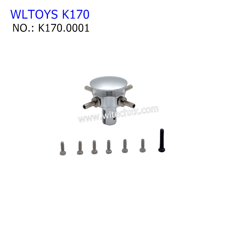 WLTOYS K170 RC Helicopter Upgrade Parts Rotor Head 6061 Aluminium K170.0001  SILVER