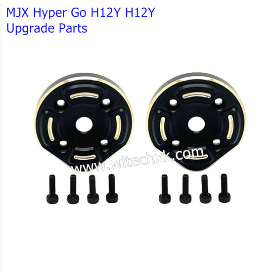 MJX Hyper Go H12Y H12Y+ Upgrade Parts Brass Electrophoresis Rear Axle Cup Counterweight Gear Cover-2
