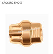 CROSSRC EMO X Parts Front and Rear Axle Bridge Cover Upgrade Brass Metal Bridge Cover-1