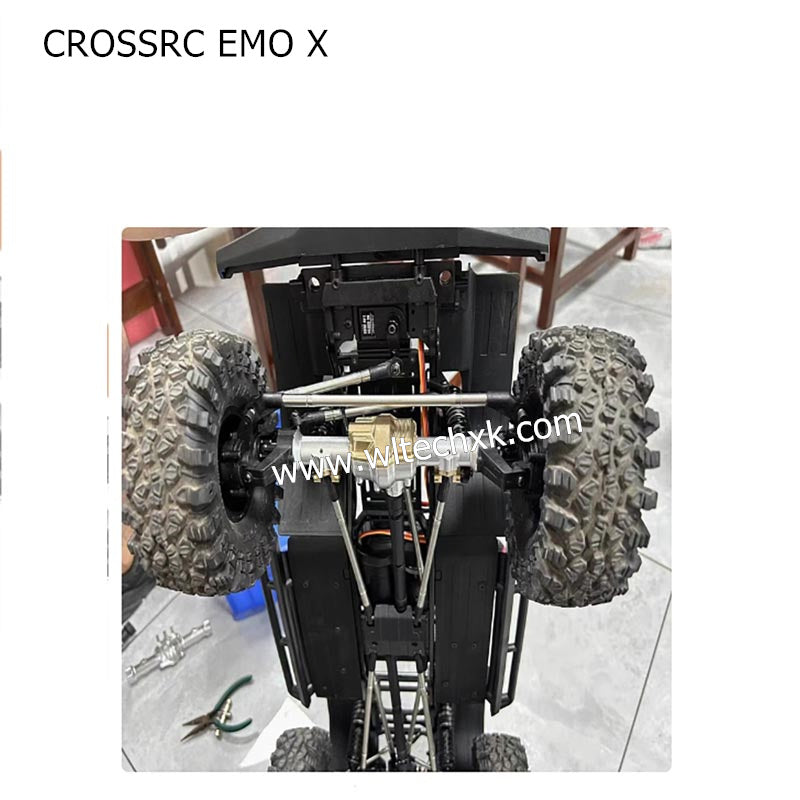 CROSSRC EMO X Parts Front and Rear Axle Bridge Cover Upgrade Brass Metal Bridge Cover-3