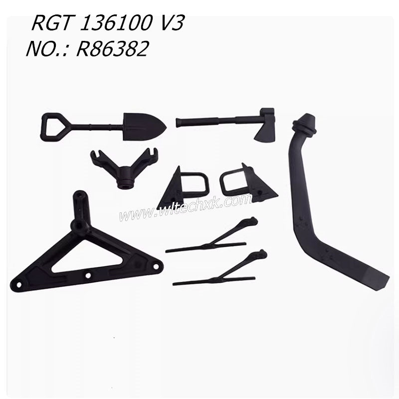 RGT EX136100 V3 Parts Spare Tire Rack Snorkel Kit R86382 