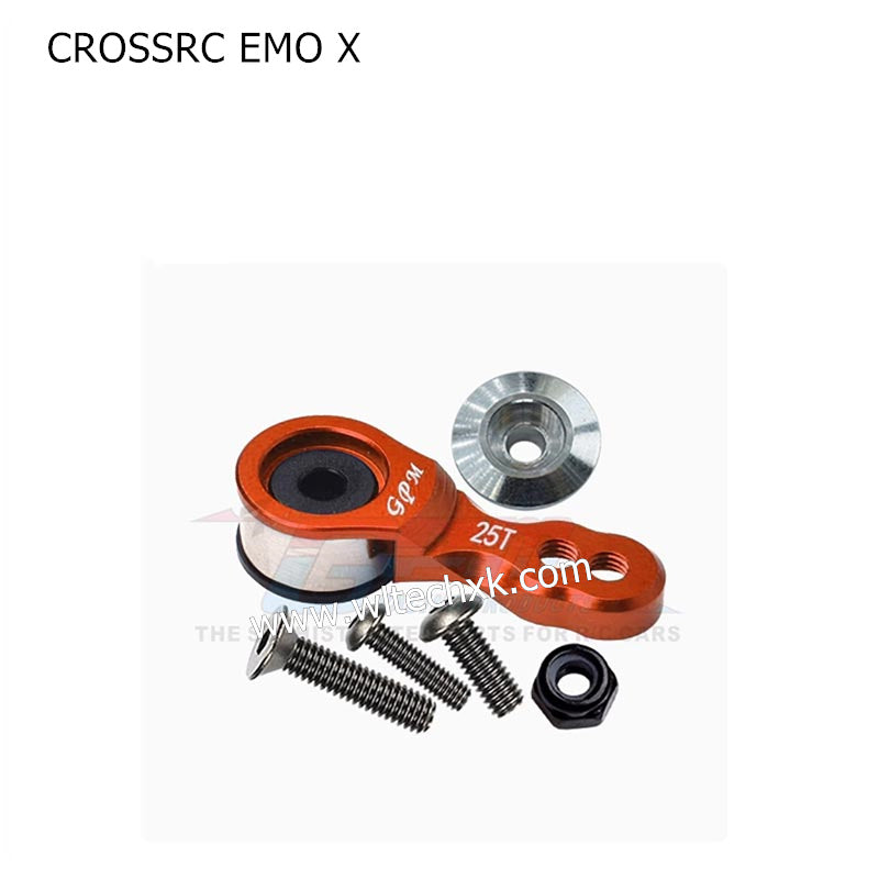 CROSSRC EMO X Parts Aluminum Alloy Spring Unloading 25T Servo Arm (Small)-1