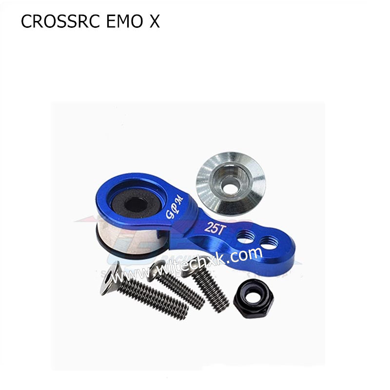 CROSSRC EMO X Parts Aluminum Alloy Spring Unloading 25T Servo Arm (Small) BLUE