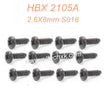 54-HAIBOXING 2105A T10 Parts Pan Head Self Tapping Screws PBHO2.6X8mm S018
