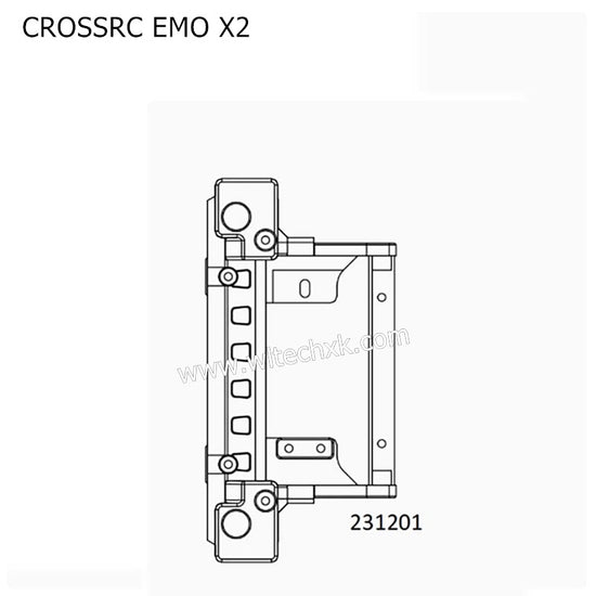 CROSSRC EMO X2 Parts Crossbeam Bracket CS-97401144-2