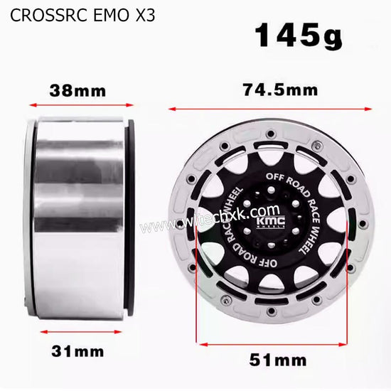 CROSSRC EMO X3 Parts 2.6 inch Metal Clamp Wheel Mk07 4082 h8h-3