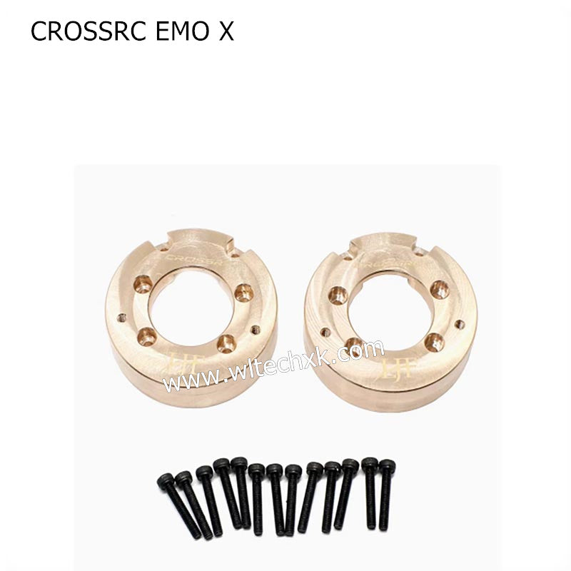 CROSSRC EMO X Parts CROSSRC EMO X Parts Brass Weight Front Steering Rear Axle Seat Modification and Upgrade