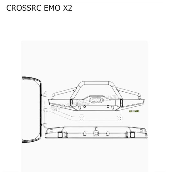 CROSSRC EMO X2 Parts Front and Rear Bumpers CS-97401145-1