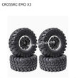 CROSSRC EMO X3 Parts 2.2 inch Black Mud Wheel Boot Tire-2