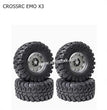CROSSRC EMO X3 Parts 2.2 inch Black Mud Wheel Boot Tire-3
