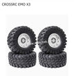 CROSSRC EMO X3 Parts 2.2 inch Black Mud Wheel Boot Tire-4