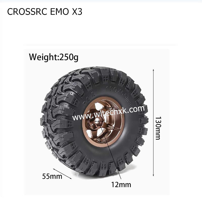 CROSSRC EMO X3 Parts 2.2 inch ET37 Wheel Boot Tire-4