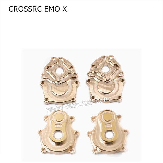 CROSSRC EMO X Parts Modified and Upgraded Brass Accessories Rear Axle Seat Bearing Seat-1