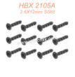 59-HAIBOXING 2105A T10 Parts Countersunk Self Tapping Screws KBHO2.6X12mm S088