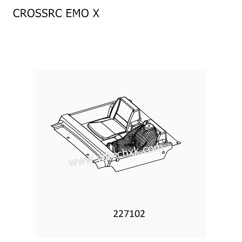 CROSSRC EMO X Parts Transparent Car Shell Assembly CS-97401253-1