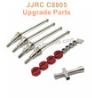 6-JJRC C8805B Upgrade Parts Metal Drive Shaft-Siamese Version Red