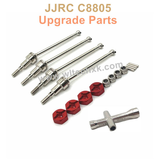 6-JJRC C8805B Upgrade Parts Metal Drive Shaft-Siamese Version Red