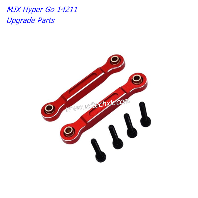 MJX Hyper Go 14211 Upgrade Parts Metal Modified Front Steering Fixing Rod RED