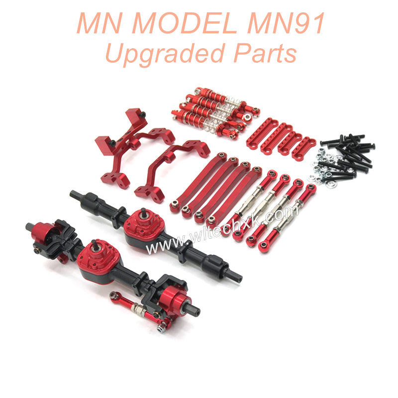 6-MNMODEL-MN91-rc-car-Upgrade-Parts-Metal-Parts-kit-Red-and-Black