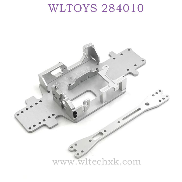 Upgrade parts of WLTOYS 284010 RC Car Bottom Plate kit silver