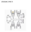 CROSSRC EMO X Parts Upper Shock Absorber Bracket (BAG L) CS-97401116-1