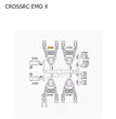 CROSSRC EMO X Parts Upper Shock Absorber Bracket (BAG L) CS-97401116-2