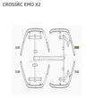 CROSSRC EMO X2 Parts Wheel Arch and Fixing Block CS-97401147-3