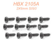 61-HAIBOXING 2105A T10 Parts Pan Head Self Tapping Screws PBHO2X6mm S093