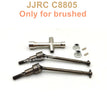 6303-JJRC C8805A Parts Upgrade Metal Front Drive Shaft Kit