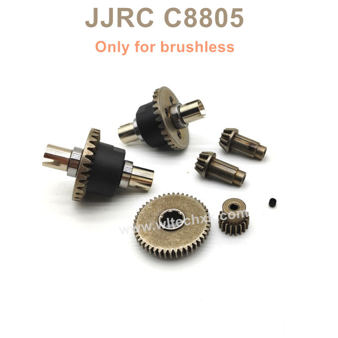 6309-JJRC C8805B CAR Parts Differential+Main Gear+Motor Gear 