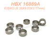 635953-HAIBOXING 16889A 16889 Parts Ball Bearings (6.35X9.53X3.17mm)  