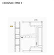 CROSSRC EMO X Parts Tail Pipe Rack (BAG O) CS-97401118-1